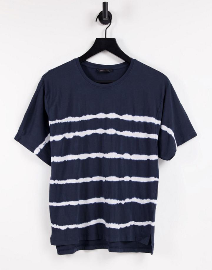 Only Sally Tie Dye T-shirt-navy