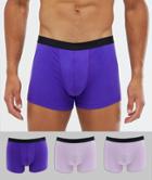 Asos Design Straight Leg Jersey Pyjama Bottom With Branded Waistband In Burgundy - Purple