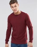 Tommy Hilfiger Sweatshirt In Red Pique Cotton - Tawny Port