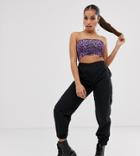 Collusion Petite Nylon Pants-black