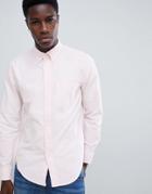 Abercrombie & Fitch Slim Fit Icon Logo Oxford Shirt In Pink - Pink