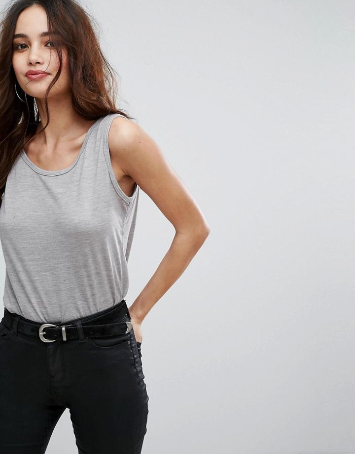 Boohoo Tank Top - Gray