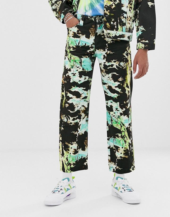 Jaded London Two-piece Jeans In Tie Dye-black