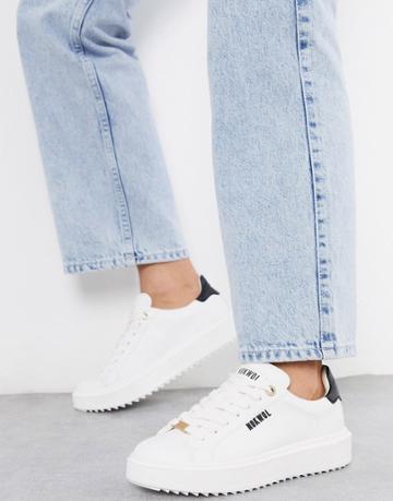 Nokwol Cactus Sneaker In White And Black