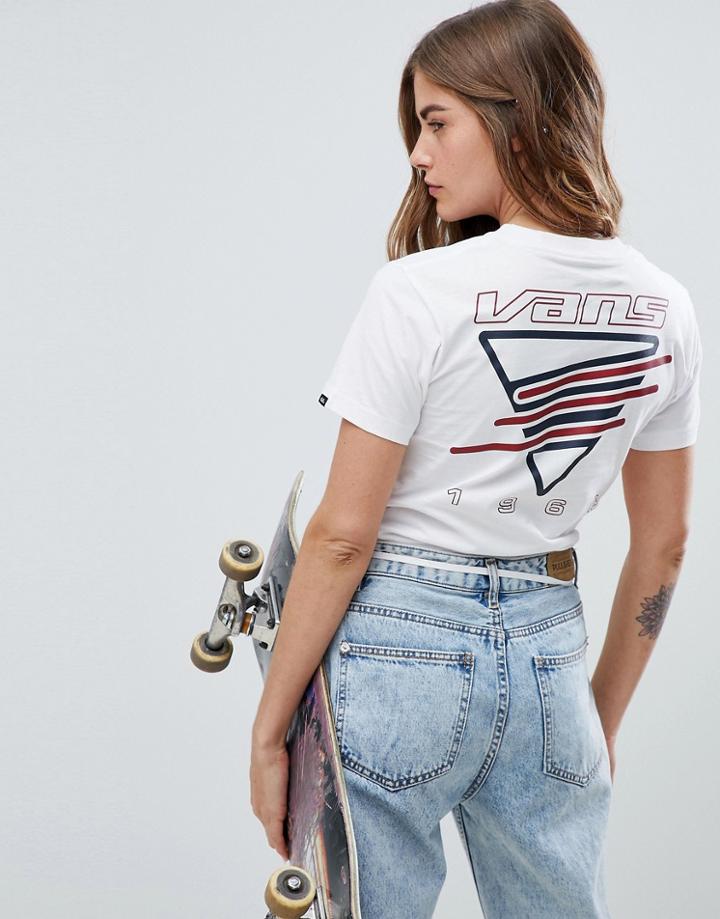 Vans White Triangle Back Print T-shirt