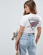 Vans White Triangle Back Print T-shirt