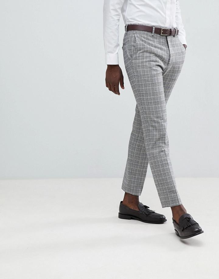 French Connection Heritage Prince Of Wales Check Slim Fit Suit Pants
