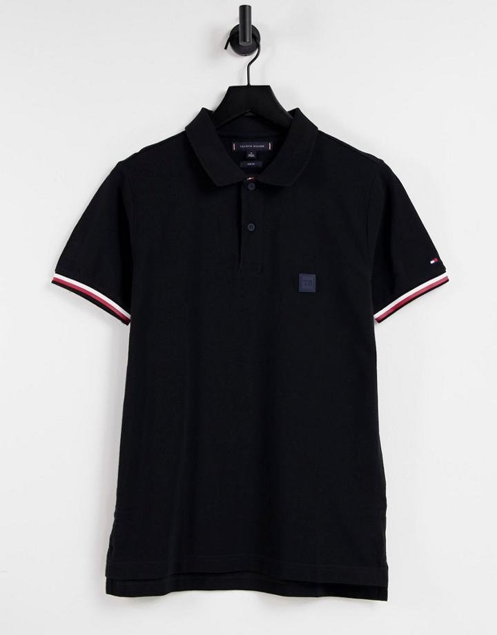 Tommy Hilfiger Cool Rubber Tipped Polo Shirt-black