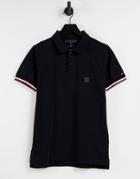 Tommy Hilfiger Cool Rubber Tipped Polo Shirt-black