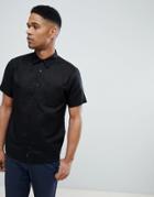 Bellfield Short Sleeve Shirt In Black - Black