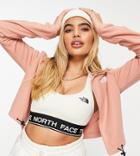 The North Face Glacier Full Zip Cropped Fleece In Pink Exclusive At Asos