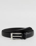 Ben Sherman Smart Skinny Belt In Black Etched - Black