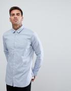 Boss Slim Fit Textured Shirt In Navy - Navy