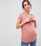 New Look Maternity Wrap Nursing Top - Pink