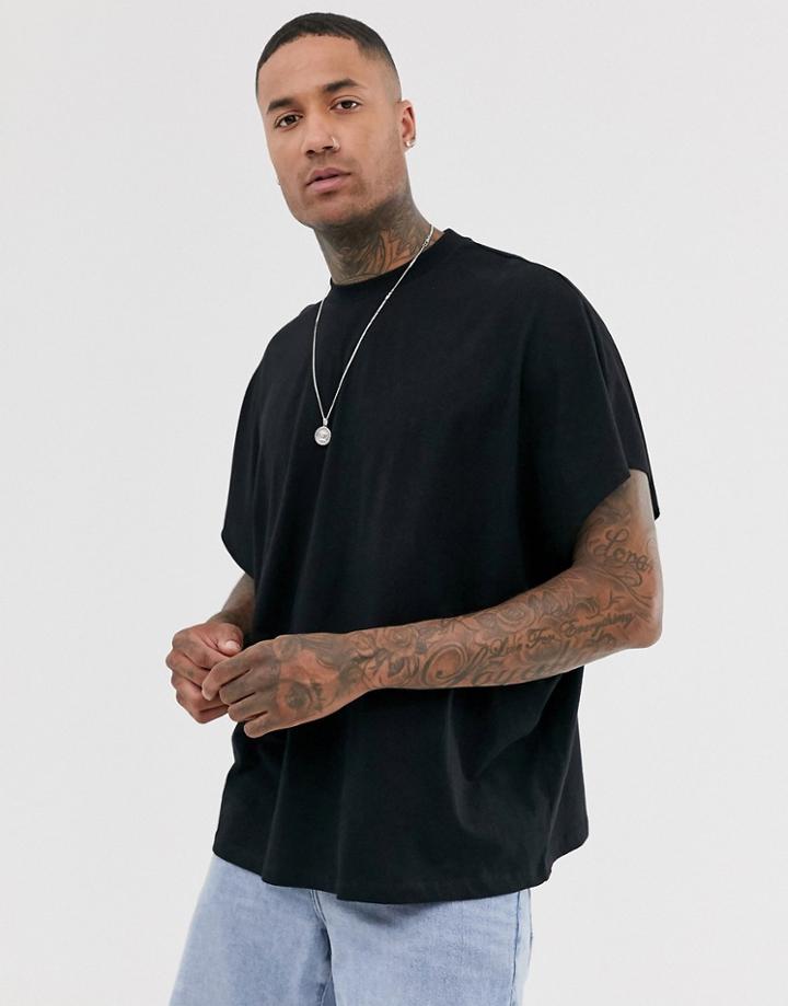 Asos Design Extreme Oversized T-shirt In Black