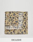 Reclaimed Vintage Ditzy Floral Pocket Square In Brown - Brown