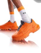Asos Design Chunky Sneakers In Orange