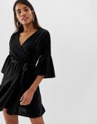 French Connection Shimmer Jersey Mini Dress-black