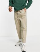 Only & Sons Tapered Fit Chinos In Beige-neutral