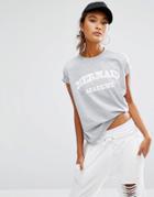 Daisy Street Mermaid Academy T-shirt - Gray Marl