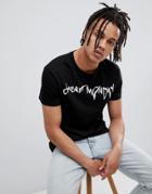 Cheap Monday Droop Logo T-shirt Black - Black