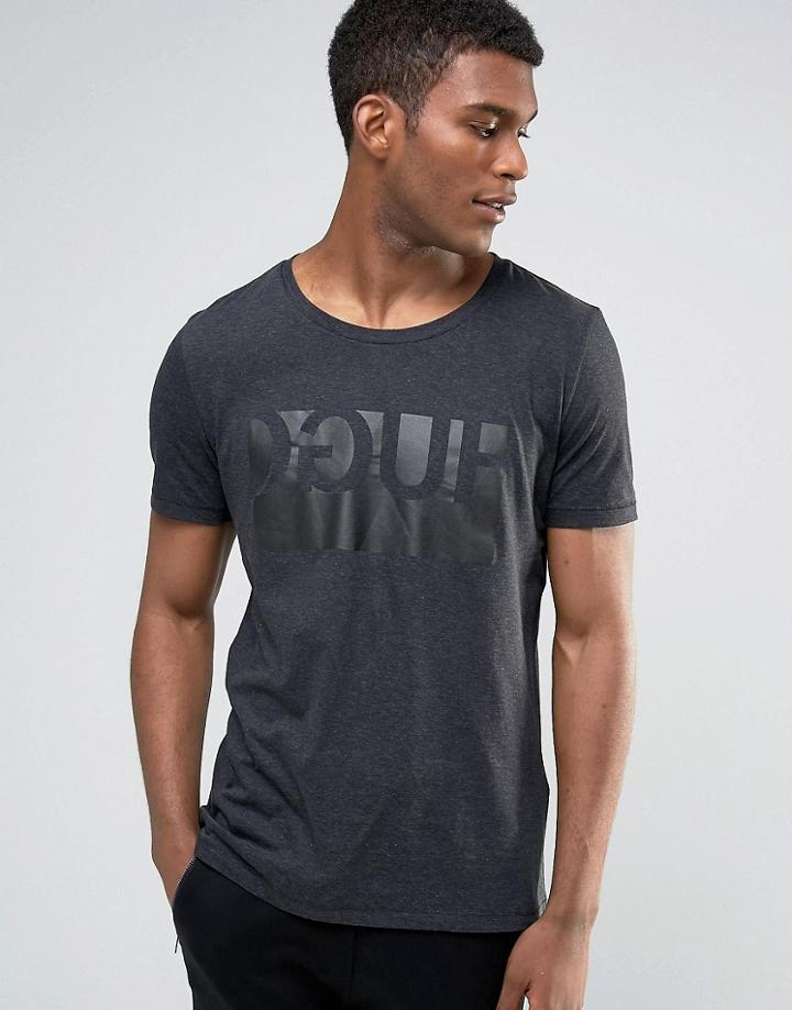 Hugo By Hugo Boss T-shirt Logo Print - Gray