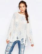 Wildfox String Sweatshirt - Blue