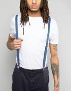 Asos Suspenders In Denim Blue - Blue
