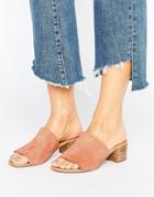 Asos Times Leather Mules - Orange