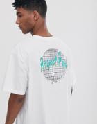 Brooklyn Supply Co Oversized T-shirt With Back Print In White - White