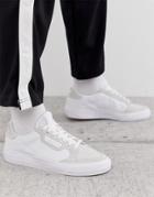 Adidas Originals Continental Vulc Sneakers In White With Suede Trim - White
