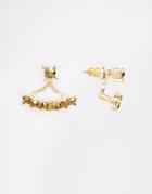 Asos Opulent Swing Earrings - Metallic