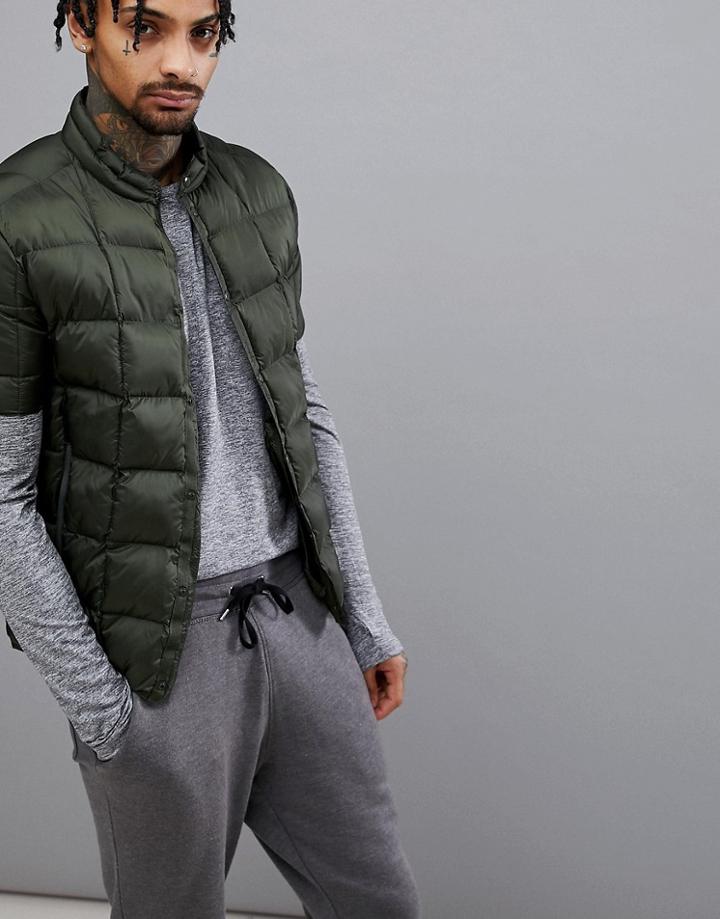 Asos 4505 Packable Jacket With Quilting - Green