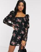 In The Style X Laura Jade Satin Polka Dot Top With Back Slit Two-piece-blues
