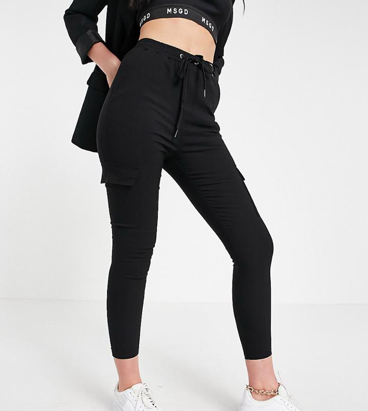 Parisian Tall Skinny Cargo Pants In Black