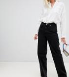 Weekday Line Vintage Look Straight Leg Jean With Organic Cotton In Black - Black