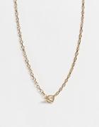 Bloom & Bay T Bar Necklace In Gold