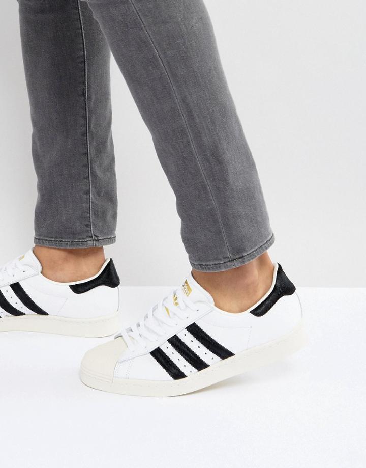 Adidas Originals Superstar 80s Sneakers In White - White