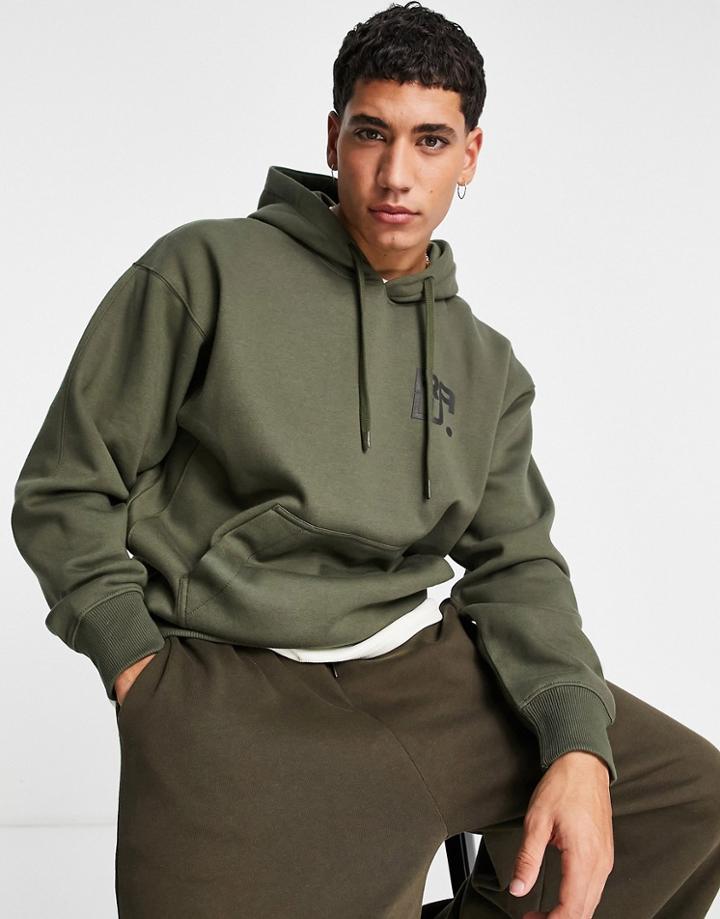 G-star Hoodie With Back Print-green