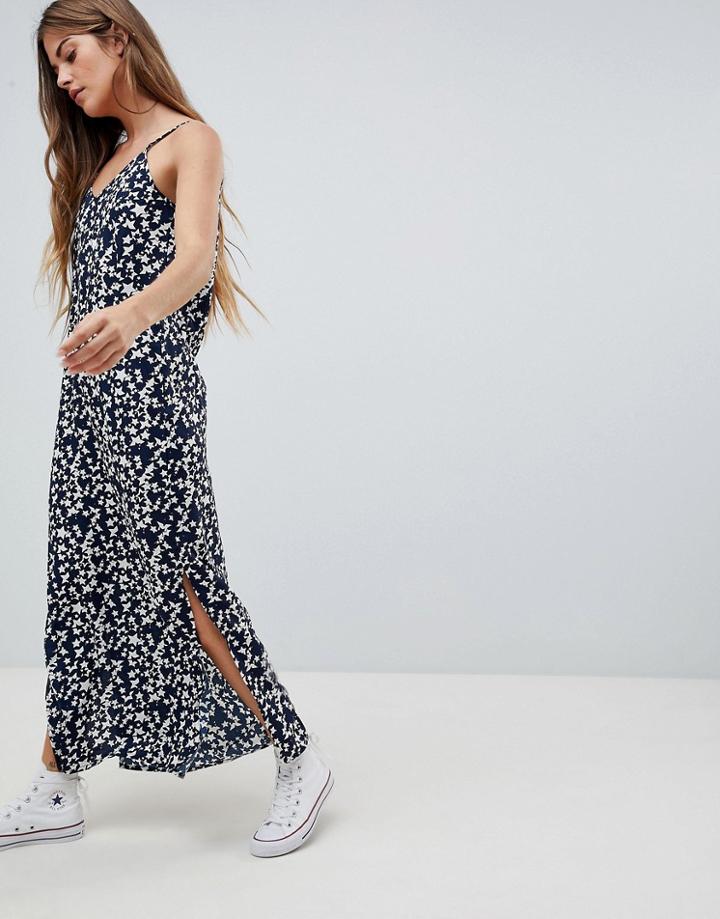 Daisy Street Maxi Dress In Star Print - Multi
