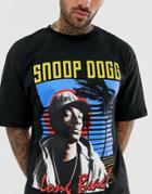 Pull & Bear Snoop Dogg T-shirt In Black - Black