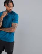 New Look Sport Stretch T-shirt In Teal - Blue