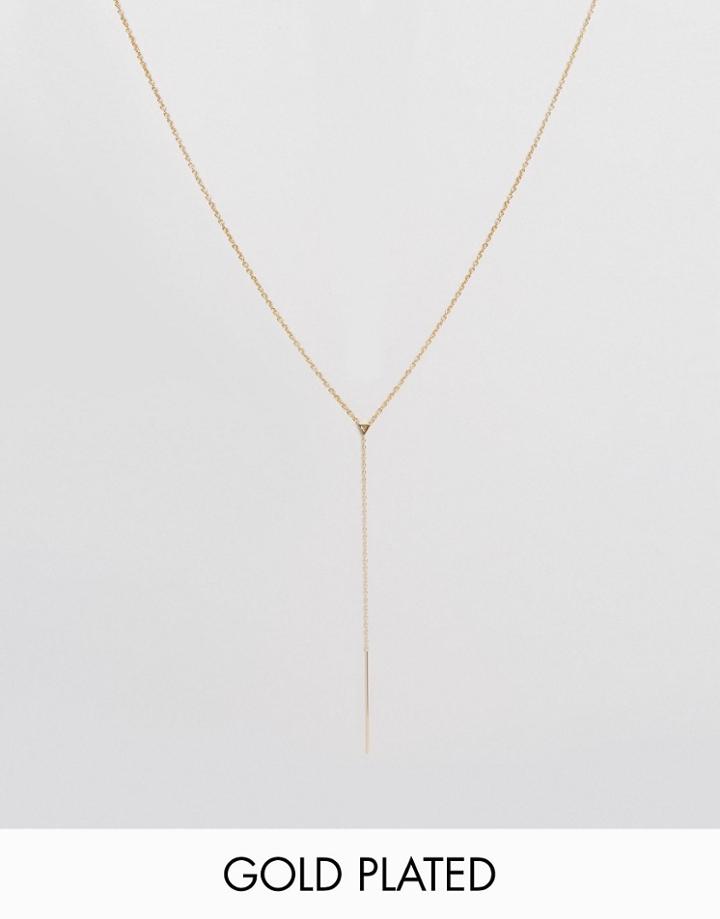 Gorjana Vivienne Bar Lariat Necklace - Gold
