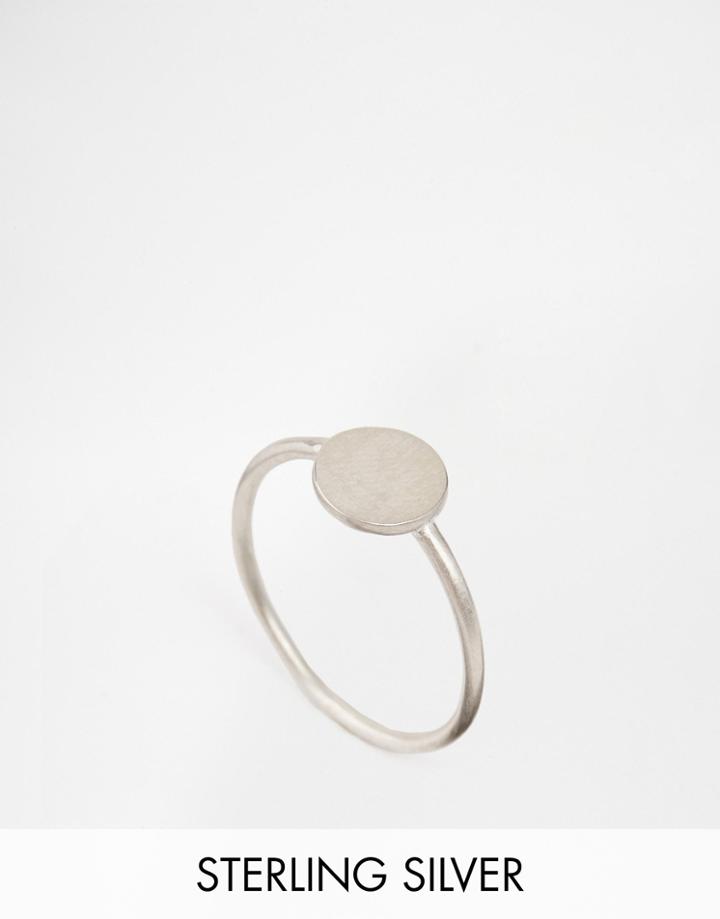 Dogeared Sterling Silver Circle Ring - Silver