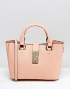 Dune Divinie Tote Bag With Crossbody Strap - Pink