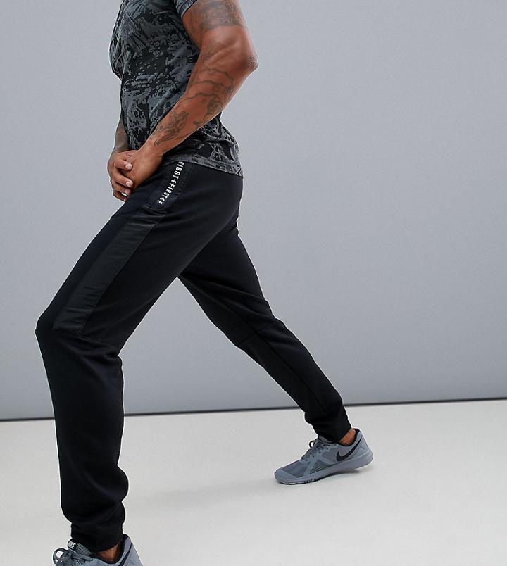First Menswear Spike Slim Sweat Pant - Black