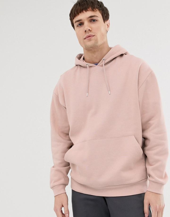 Asos Design Oversized Hoodie In Dark Beige - Brown