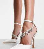 Be Mine Bridal Isadora Heeled Shoes With Embellished Detail In White