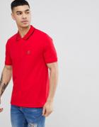 Luke Sport Mead Short Sleeve Polo Shirt In Red - Red