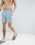 Fred Perry Riviera Tape Swim Shorts In Light Green - Green